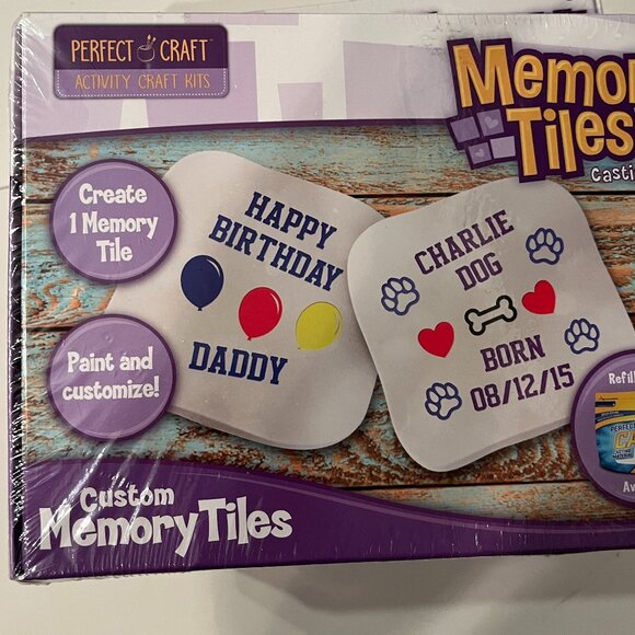 Memory Tile Casting Kits  (Set of 2) Just Paint and Customize Ages 8+ - Picture 2 of 15